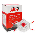 Hochwertige FFP3-Feinstaubmaske mit Ventil, haltbarer Außenstruktur und geruchshemmendem Aktivkohlefilter  