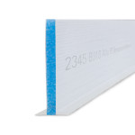 Stabiles Bewegungsfugenprofil aus geschlossenzelligem PE-Schaum mit Bändchengewebe und selbstklebendem Standfuß