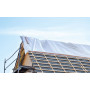 Gewebeplane Wetterschutzplane für Dachdecker Holzbau